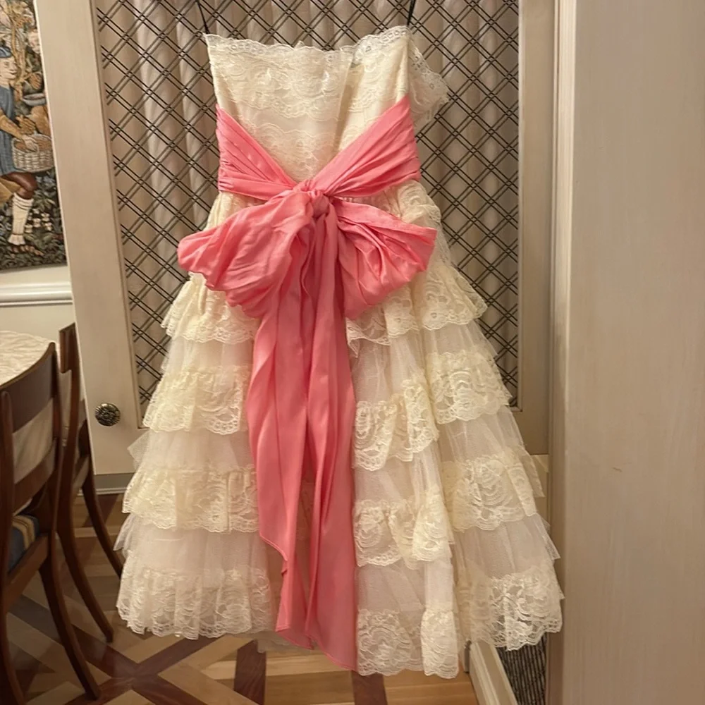 Betsey Johnson vintage tea party dress, size 2. Bridal, Party.  Never worn. - Picture 2 of 14